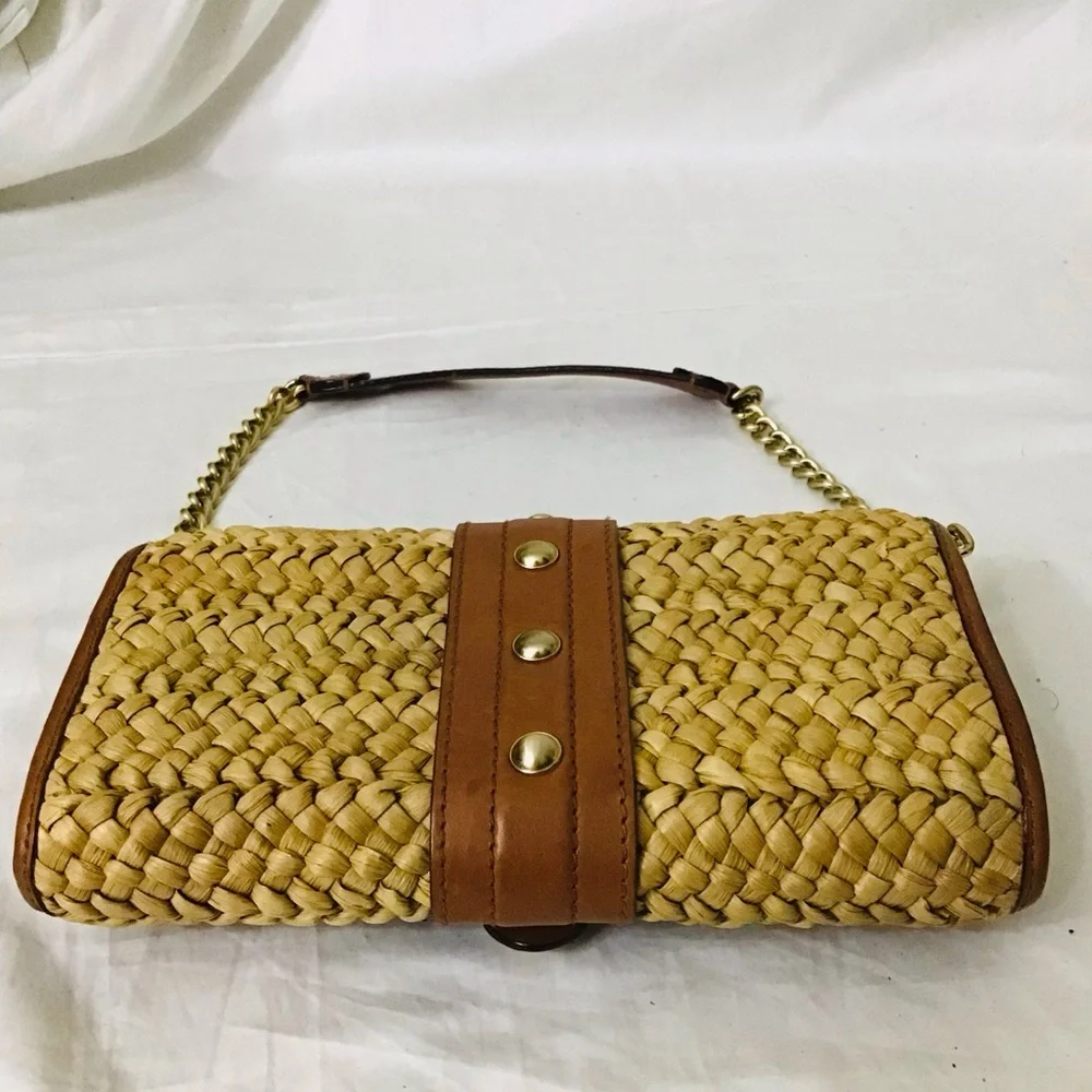 Michael Kors Santorini Straw Clutch - Picture 6 of 13